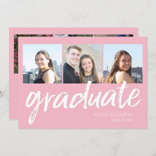 Trendy Graduation Party Announcement with 6 Photos