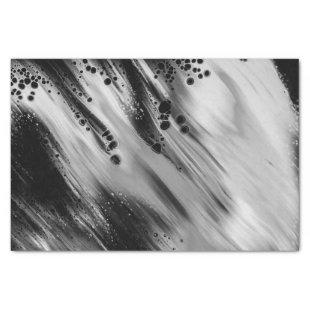 Trendy Gray/Black Abstract, Decoupage Bag Stuffing Tissue Paper