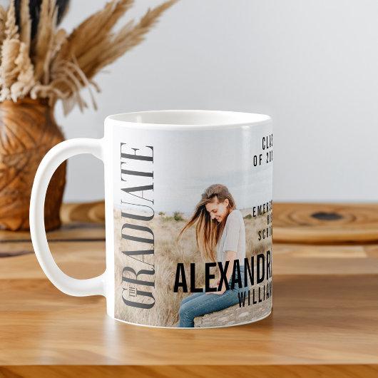 Trendy Magazine Cover Inspired Graduation Coffee Mug