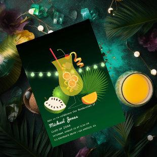 Tropical Cocktail Graduation Party Invitation