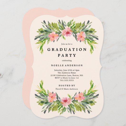 Tropical Graduation Party Invitation