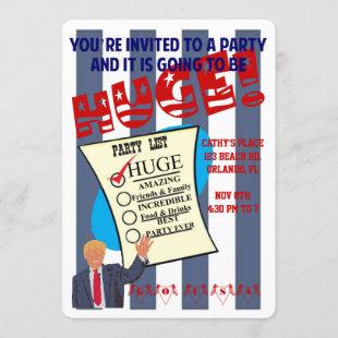 Trump HUGE Celebration Cocktail Party Invitation