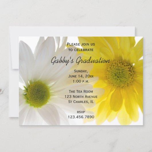 Two Daisies Graduation Party Invitation