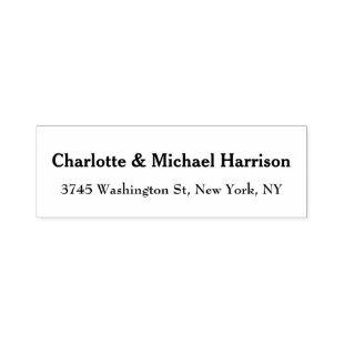 Unique Classical Bold Text Elegant Family Name Self-inking Stamp