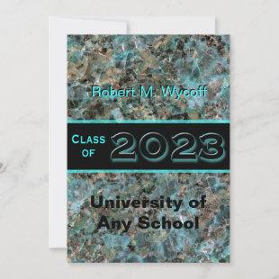 Unique Natural Stone 2023 graduation Invitation