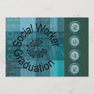 Unique Social Worker Graduation Invitations 2012