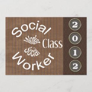 Unique Social Worker Graduation Invitations 2012