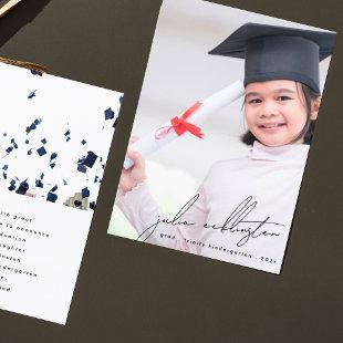 Unique Template Photo Kindergarten Graduation Card
