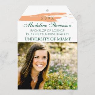 University of Miami Graduation Announcement