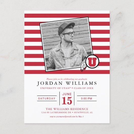 University of Utah Graduate Announcement Postcard
