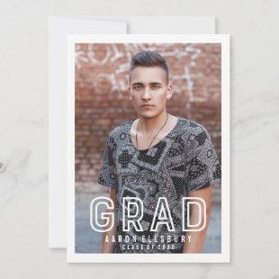 Urban Grad Photo Graduation Announcement