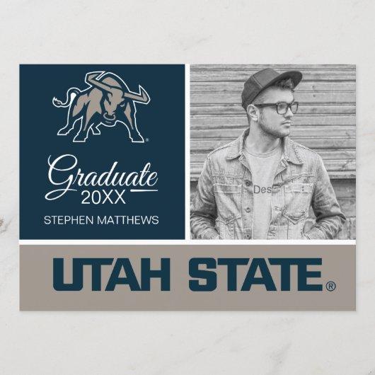 Utah State | Aggie Blue Graduation Invitation