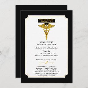 Veterinary Medicine Veterinarian Graduation Invitation