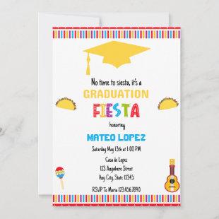 Vibrant Mexican Fiesta Graduation Party Invitation