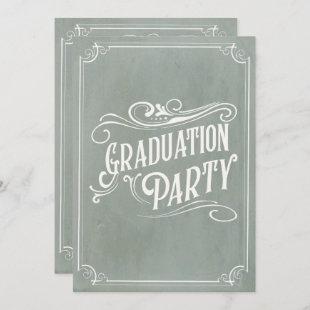 Victorian Vintage Graduation Invitation Grad Party