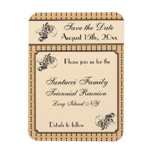 Vintage Design-Reunion, Event, Party Save the date Magnet