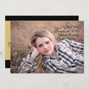 Vintage Style with Photo - Grad Announcement