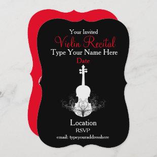 Violin Recital Invitations