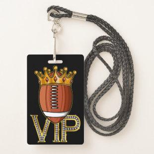 VIP Football Lanyard Badge