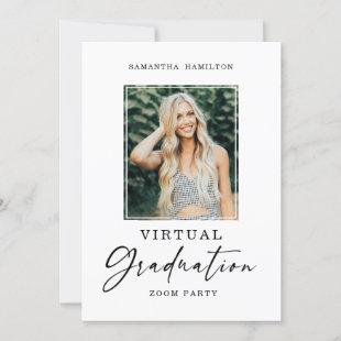 Virtual Graduation Party Photo Invitation