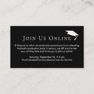Virtual Online Graduation Party Black Enclosure Ca