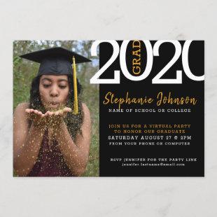 Virtual Photo Graduation Party Invitation