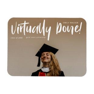 virtually done graduation announcement postcard magnet
