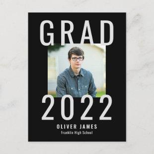 Vivid Year Editable Color Graduation Postcard