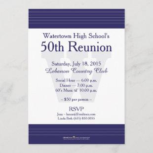 Watertown High School Class Reunion Invitations