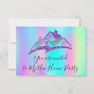 We Have Moved New Home Invitation Holograph