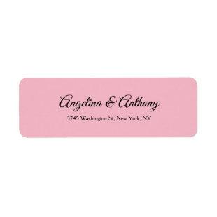 Wedding Pale Pink Professional Creative Elegant Label