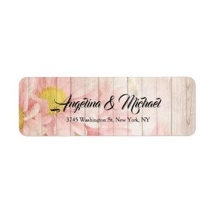 Wedding Pink Professional Classical Flowers Label