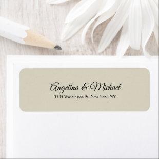 Wedding Professional Classical Elegant Plain Label