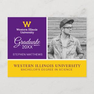 Western Illinois University | Graduation Announcement Postcard