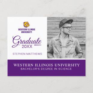 Western Illinois University Leathernecks Announcement Postcard