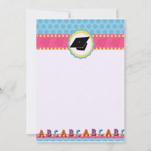 Whimsical Dots Preschool/Kindergarten Graduation Note Card