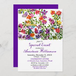 WHIMSICAL GARDEN PARTY EVENT INVITE