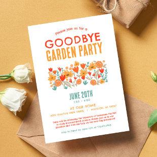 Wildflower Goodbye Garden Party Going Away Party  Invitation