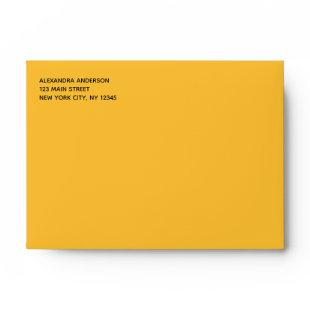 Yellow Simple Minimalist Colored Envelope