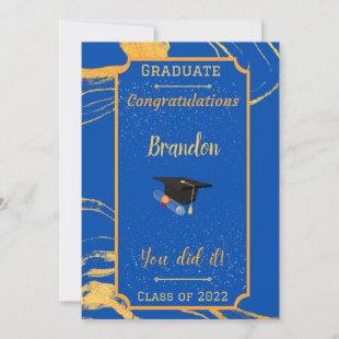 You Did It Graduation Flat Announcement Card