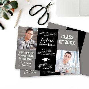 Young Man's Graduation Party Invites