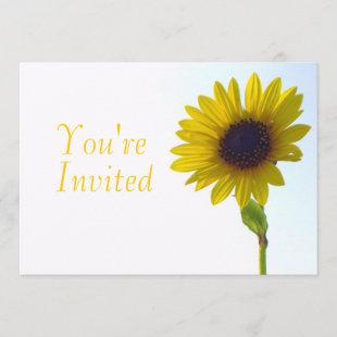 You're Invited Sunflower Invitation