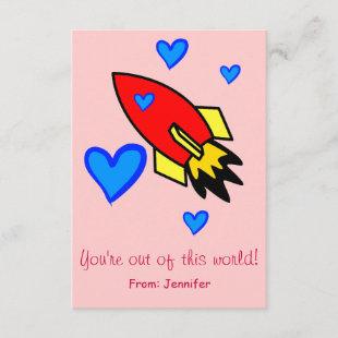 You're out of this world Valentine's Day Card